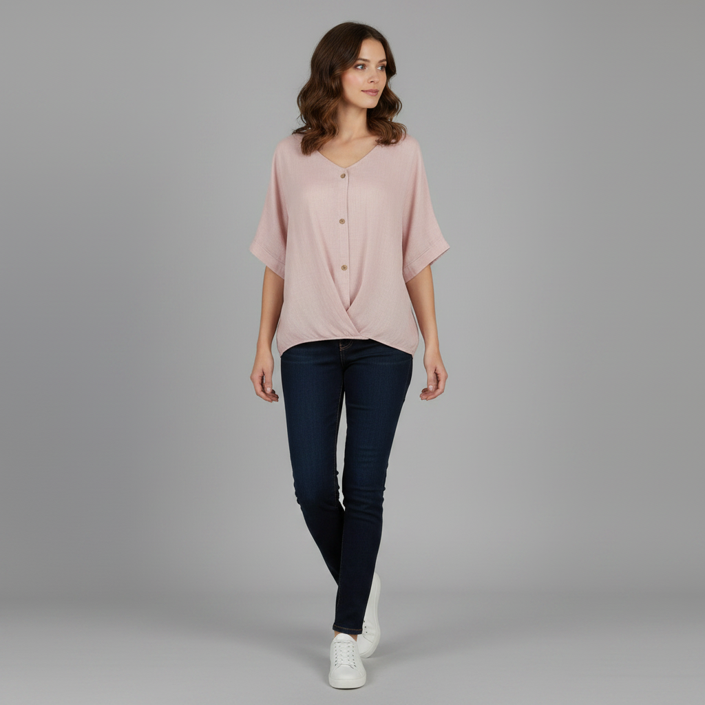 Elegant V-Neck Long Sleeve Blouse | Women's Fashion Top
