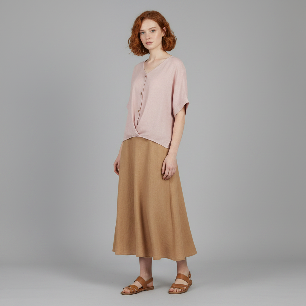 Elegant V-Neck Long Sleeve Blouse | Women's Fashion Top