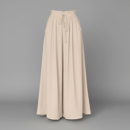 Linen Wide Leg Pants Women | Elegant Black Trousers
