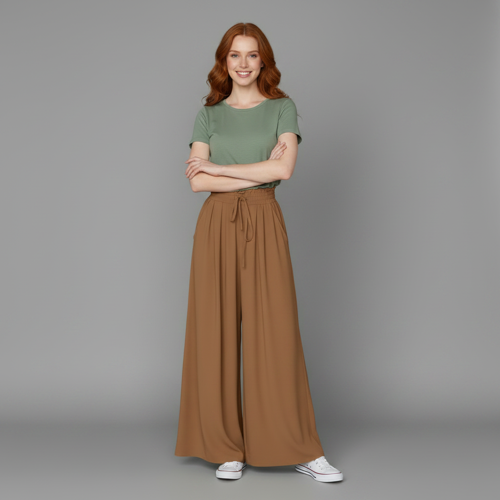 Linen Wide Leg Pants Women | Elegant Black Trousers