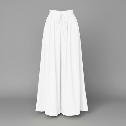 Linen Wide Leg Pants Women | Elegant Black Trousers