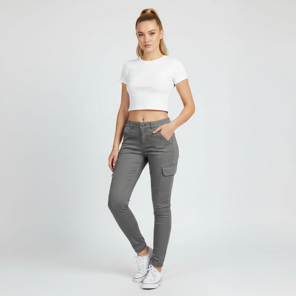 Modern Black Cargo Pants for Women | Stylish Urban Trousers