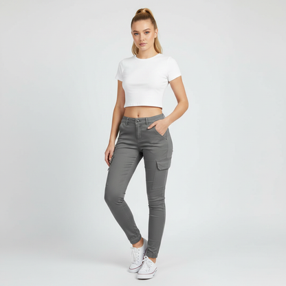 Modern Black Cargo Pants for Women | Stylish Urban Trousers
